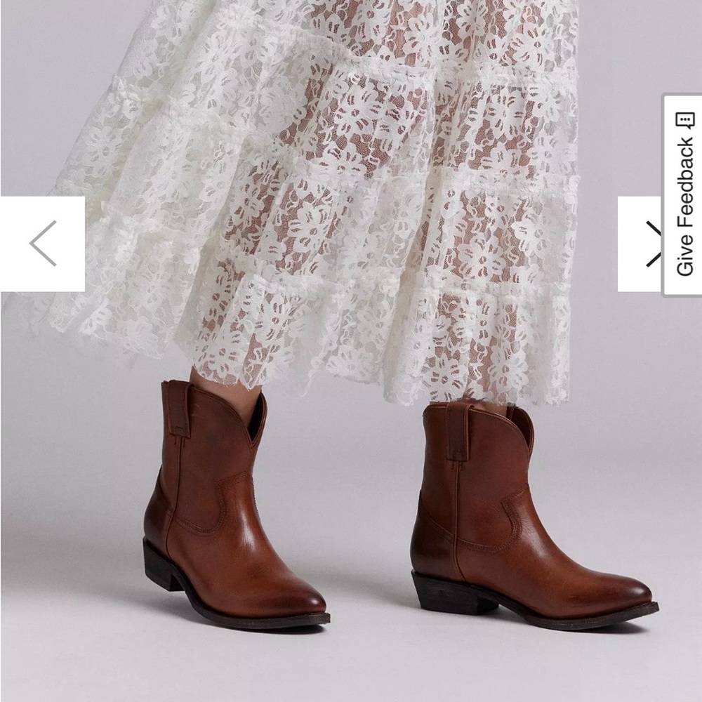 Frye Billy short western color cognac